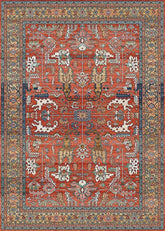 Multi-Colour Vintage Area Rug
